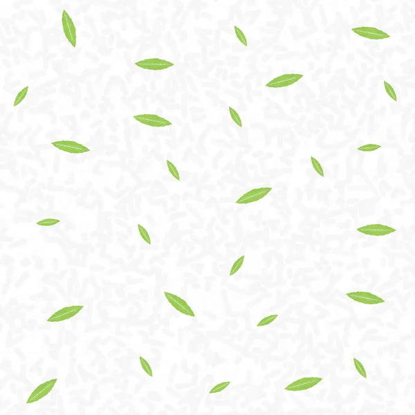 Cartel de concepto verde con hojas. Vector —  Fotos de Stock