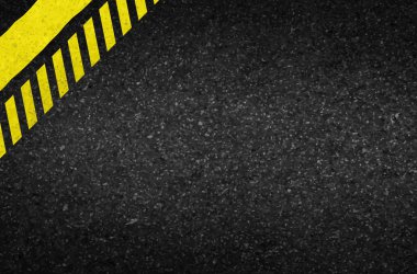 Danger arrows on asphalt texture. illustration