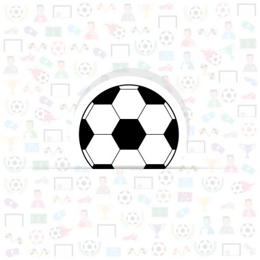 football icons of soccer background, Illustration eps10 