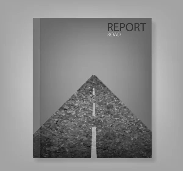 Report road blank illustration — Stockfoto