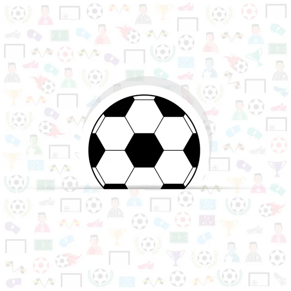 Ícones de futebol de fundo, ilustração eps10 — Fotografia de Stock