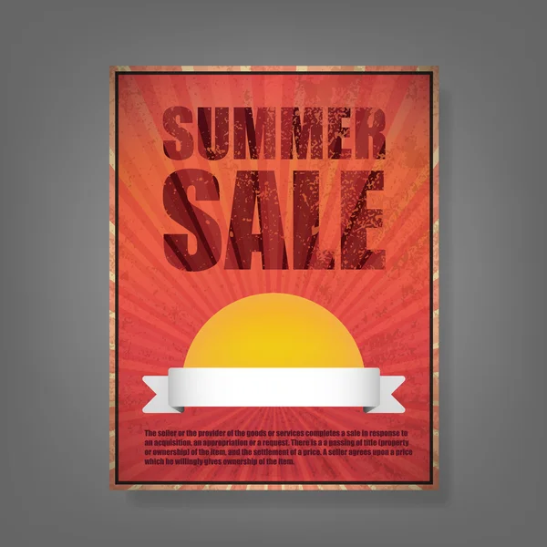 Report Summer Sale Vintage card illustration. — Stock Photo, Image