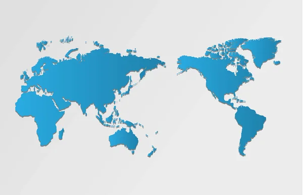 Mapa del mundo y brújula — Foto de Stock