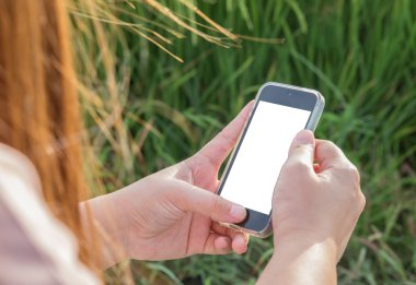 kadın el akıllı telefon kullanma