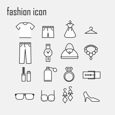 Satır simgeler, moda ikonu, Modern Infographic vektör logosu 