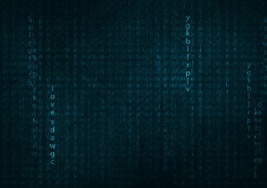 Kilit soyut mavi fütüristik İngilizce kod soyut vektör backg