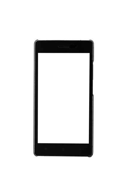 Moderno smartphone touch screen isolato su sfondo bianco — Foto Stock