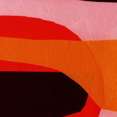 Çeşitli kağıtların kolajı, renkli soyut arkaplan  