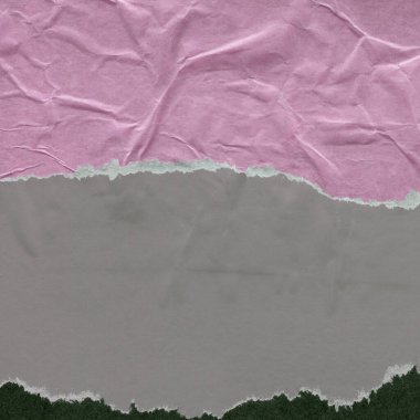 Çeşitli kağıtların kolajı, renkli soyut arkaplan  