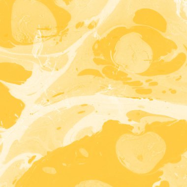 Sarı mermer arkaplan boya sıçrama deseni ile