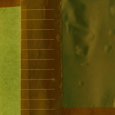 Çeşitli kağıtların kolajı, renkli soyut arkaplan  