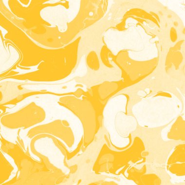 Sarı mermer arkaplan boya sıçrama deseni ile