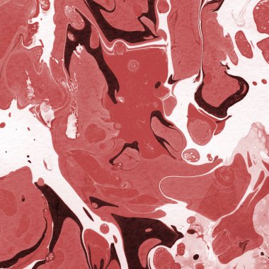 Boya desenli kırmızı mermer arkaplan