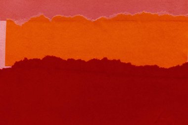 Çeşitli kağıtların kolajı, renkli soyut arkaplan  