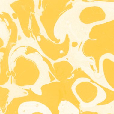 Sarı mermer arkaplan boya sıçrama deseni ile
