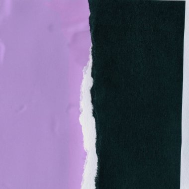 Çeşitli kağıtların kolajı, renkli soyut arkaplan  