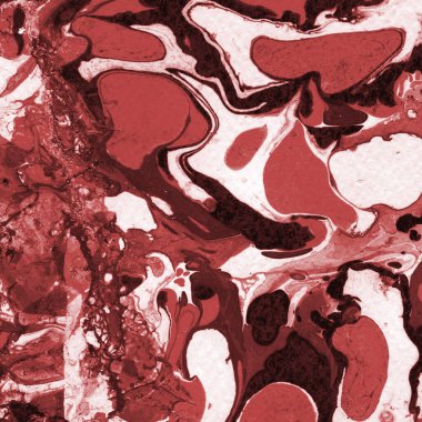 Boya desenli kırmızı mermer arkaplan