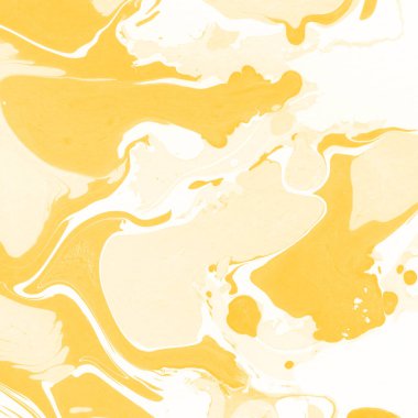 Sarı mermer arkaplan boya sıçrama deseni ile