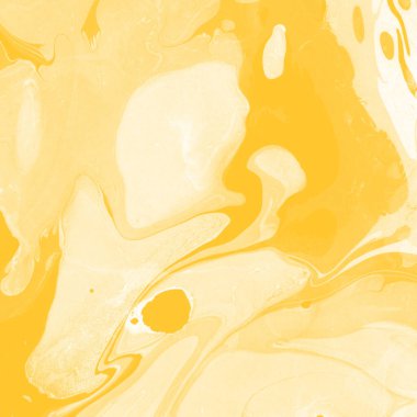 Sarı mermer arkaplan boya sıçrama deseni ile