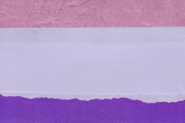 Çeşitli kağıtların kolajı, renkli soyut arkaplan  