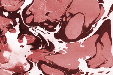 Boya desenli kırmızı mermer arkaplan