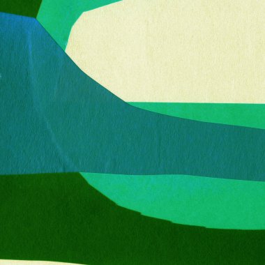 Çeşitli kağıtların kolajı, renkli soyut arkaplan  