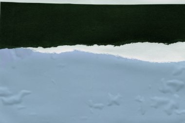 Çeşitli kağıtların kolajı, renkli soyut arkaplan  