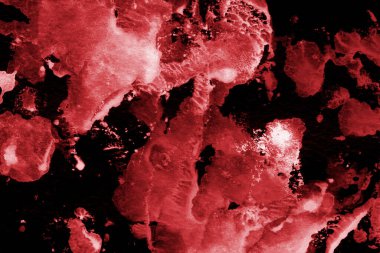 Beyaz kağıt arka planda renkli mürekkep ve suluboya doku. Gradyan boya darbeleri ve kalsiyum kaybı etkisi. El boyaması gouache soyut görüntü. Tuvali dağıt..