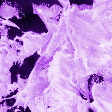 Beyaz kağıt arka planda renkli mürekkep ve suluboya doku. Gradyan boya darbeleri ve kalsiyum kaybı etkisi. El boyaması gouache soyut görüntü. Tuvali dağıt..