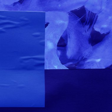 Çeşitli kağıtların kolajı, renkli soyut arkaplan  