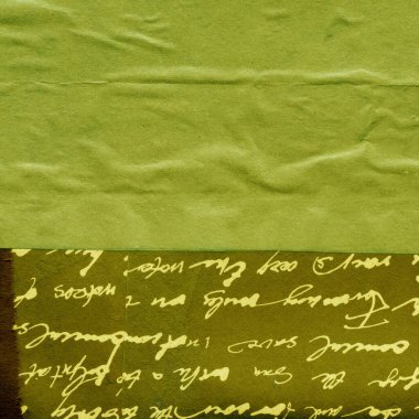 Çeşitli kağıtların kolajı, renkli soyut arkaplan  