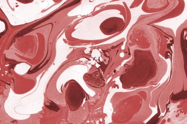 Boya desenli kırmızı mermer arkaplan