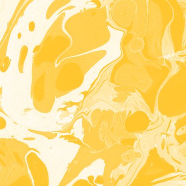 Sarı mermer arkaplan boya sıçrama deseni ile