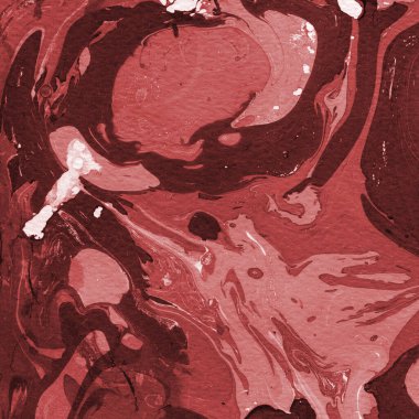 Boya desenli kırmızı mermer arkaplan