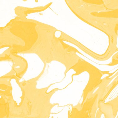 Sarı mermer arkaplan boya sıçrama deseni ile