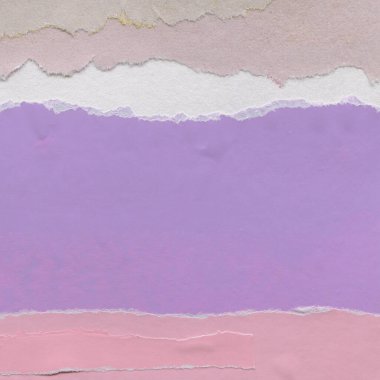 Çeşitli kağıtların kolajı, renkli soyut arkaplan  