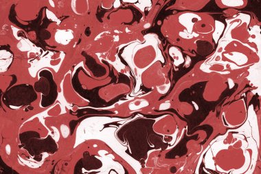 Boya desenli kırmızı mermer arkaplan