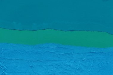 Çeşitli kağıtların kolajı, renkli soyut arkaplan  