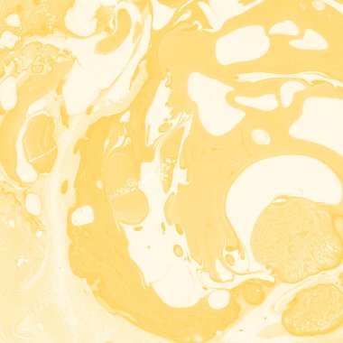 Sarı mermer arkaplan boya sıçrama deseni ile
