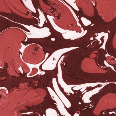 Boya desenli kırmızı mermer arkaplan