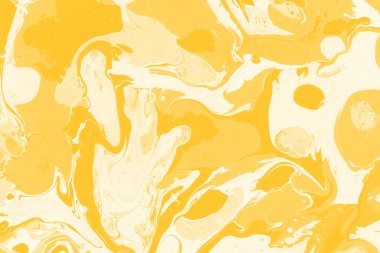 Sarı mermer arkaplan boya sıçrama deseni ile