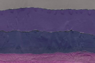 Çeşitli kağıtların kolajı, renkli soyut arkaplan  