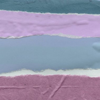 Çeşitli kağıtların kolajı, renkli soyut arkaplan  