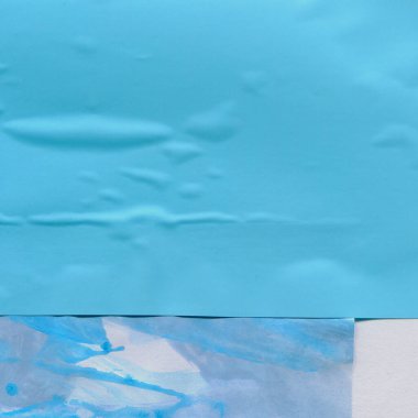 Çeşitli kağıtların kolajı, renkli soyut arkaplan  