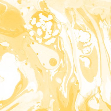 Sarı mermer arkaplan boya sıçrama deseni ile