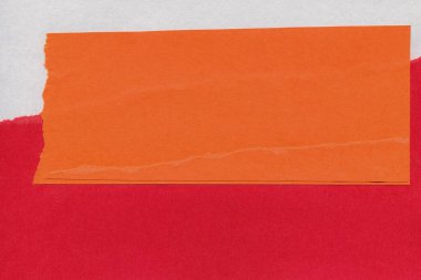 Çeşitli kağıtların kolajı, renkli soyut arkaplan  