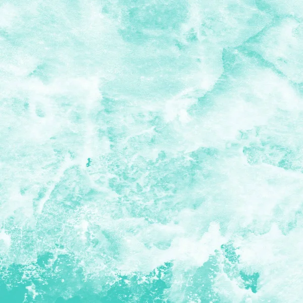 Turquoise Aquarel Achtergrond Met Realistische Papieren Textuur — Stockfoto