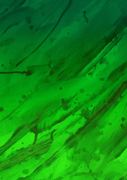 Fondo Acuarela Verde Con Textura Papel Realista —  Fotos de Stock