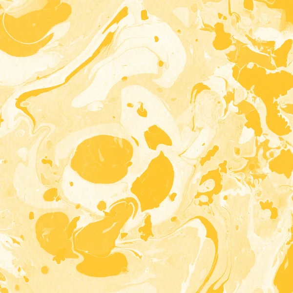 Sarı mermer arkaplan boya sıçrama deseni ile