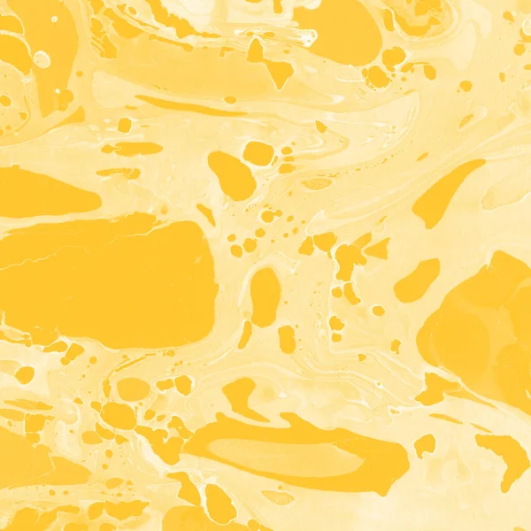 Żółty Marmur Tło Farby Chlapie Tekstury — Zdjęcie stockowe